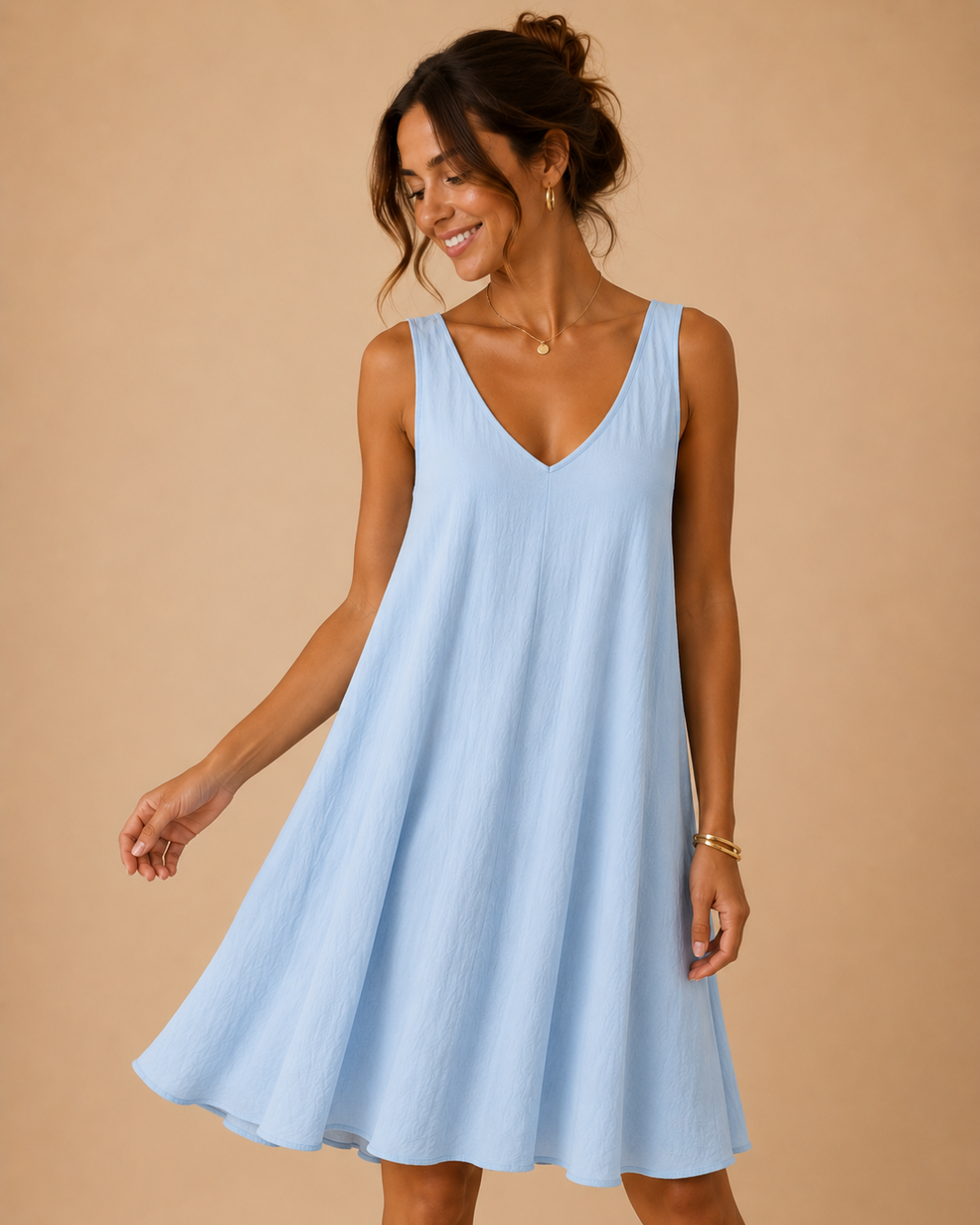 Robe fluide sans manches