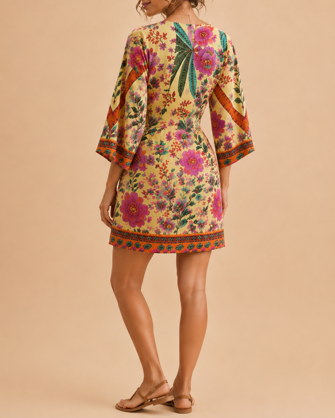 Robe portefeuille imprimé fleuri