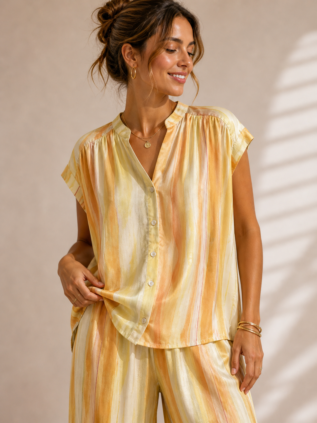 Chemise fluide à rayures