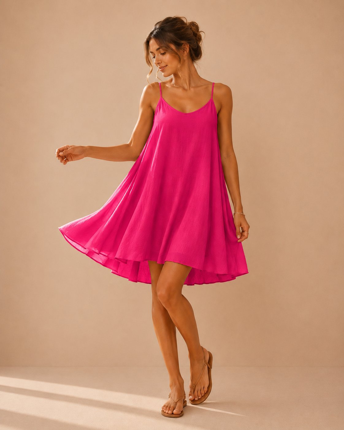 Robe à bretelles fines