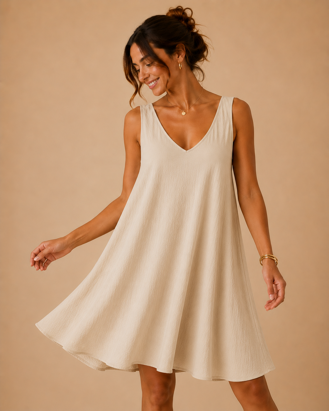 Robe fluide sans manches