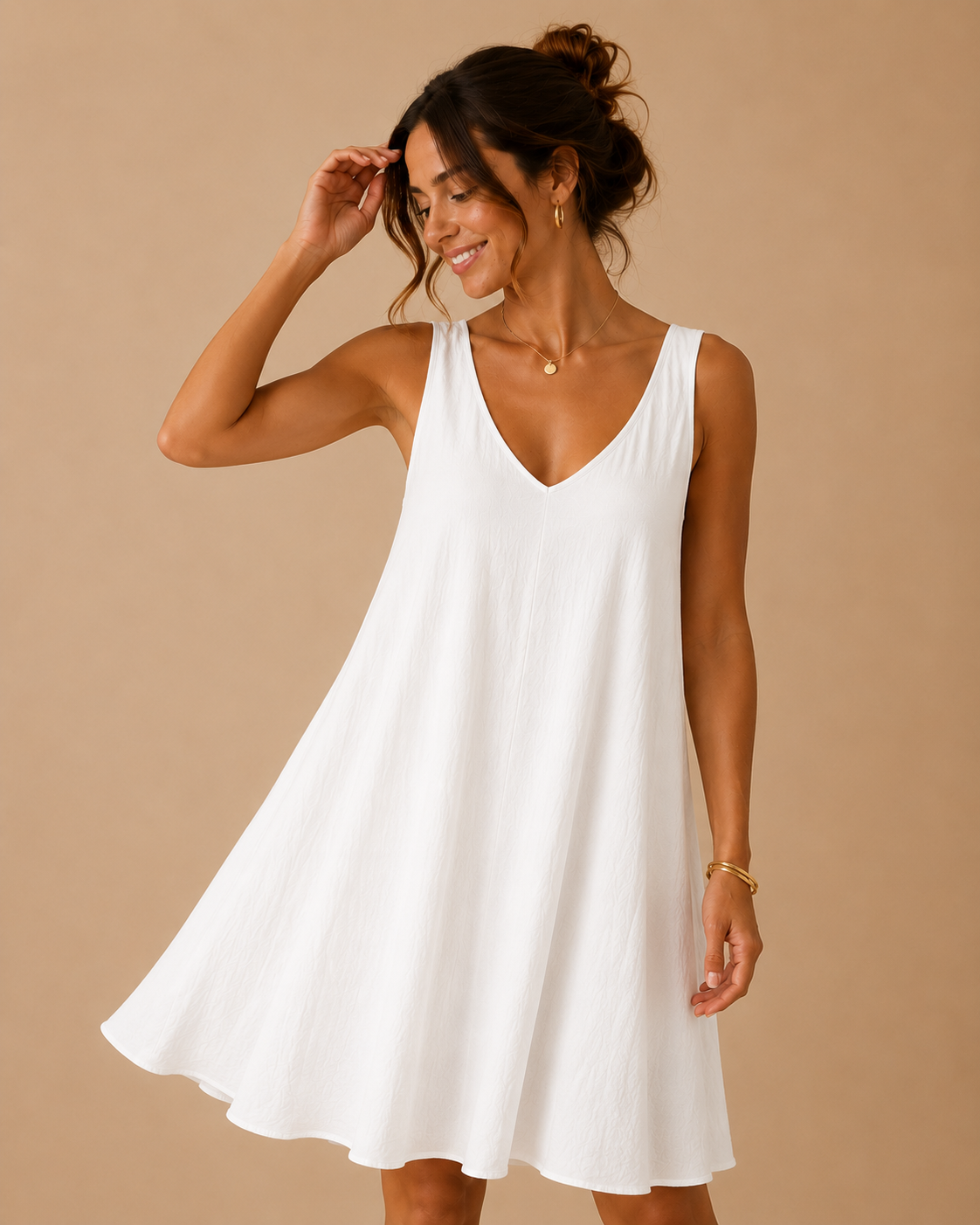 Robe fluide sans manches