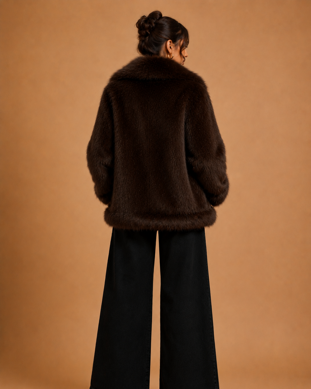 Veste similicuir & fausse fourrure réversible