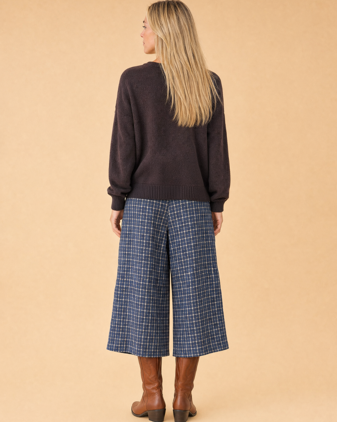 Pantalon court à carreaux