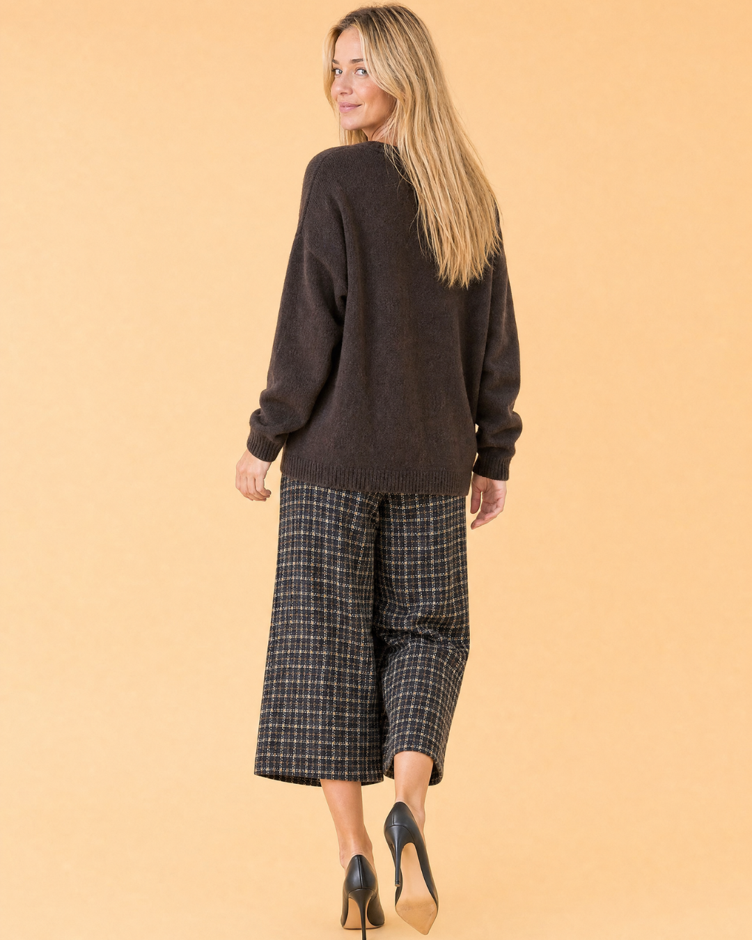 Pantalon court à carreaux
