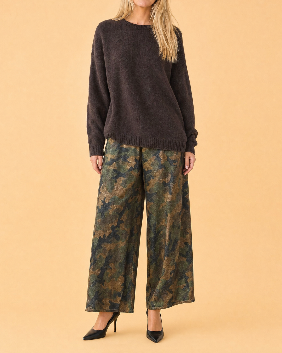 Pantalon fluide camouflage