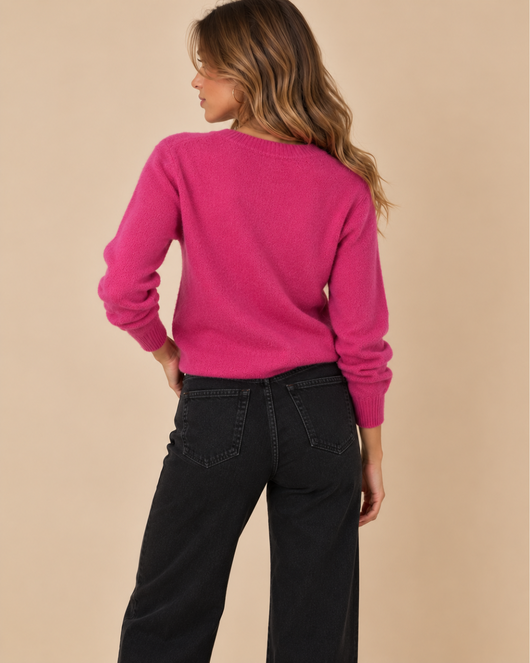 Pull manches longues en maille douce