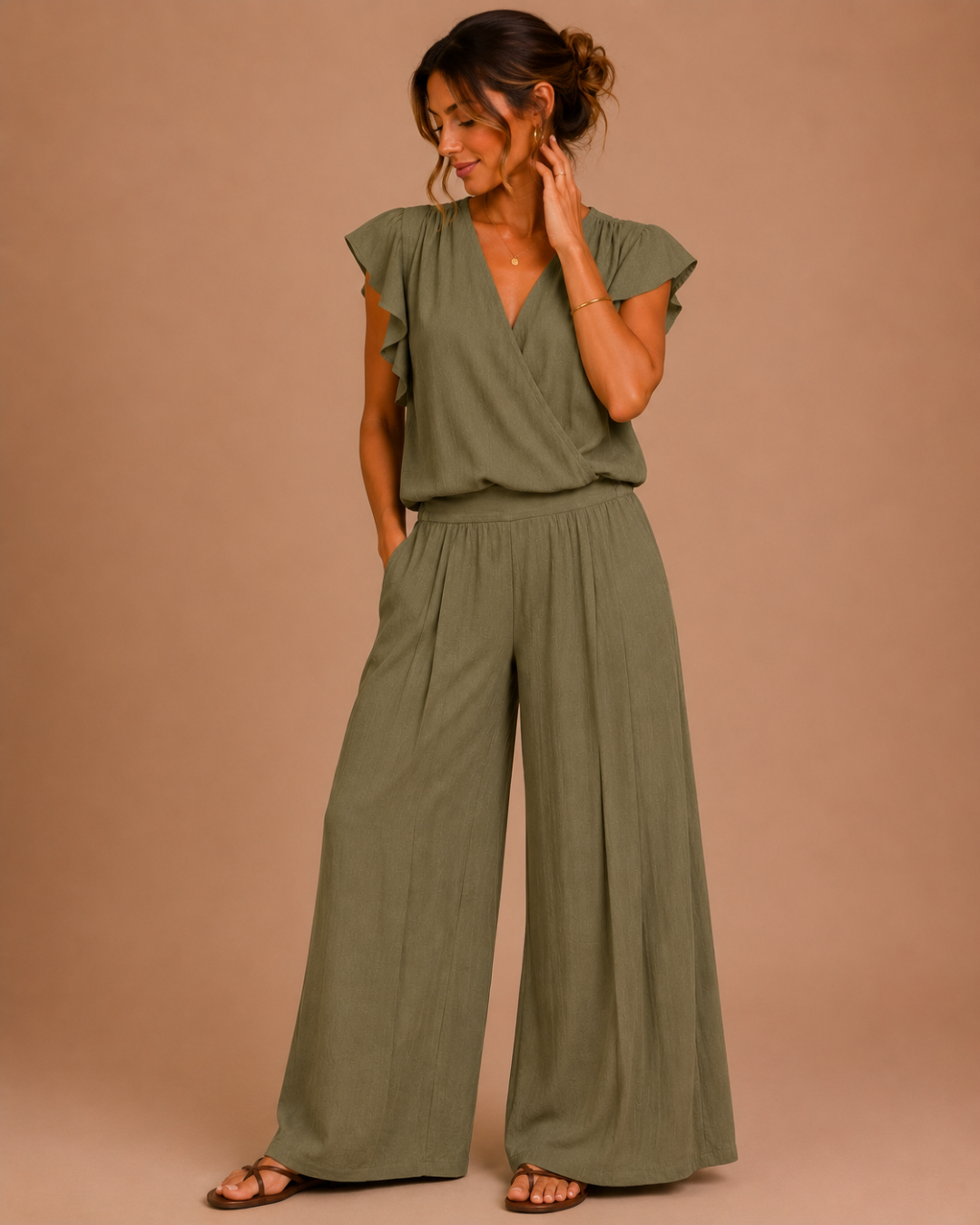 Ensemble fluide effet lin