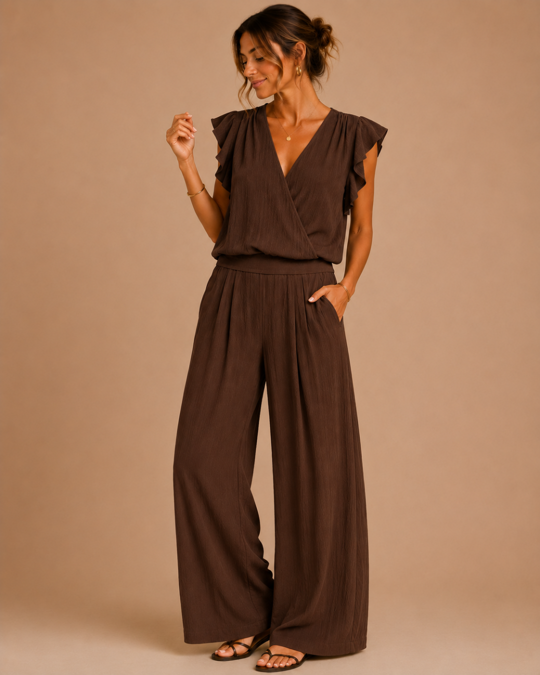 Ensemble fluide effet lin
