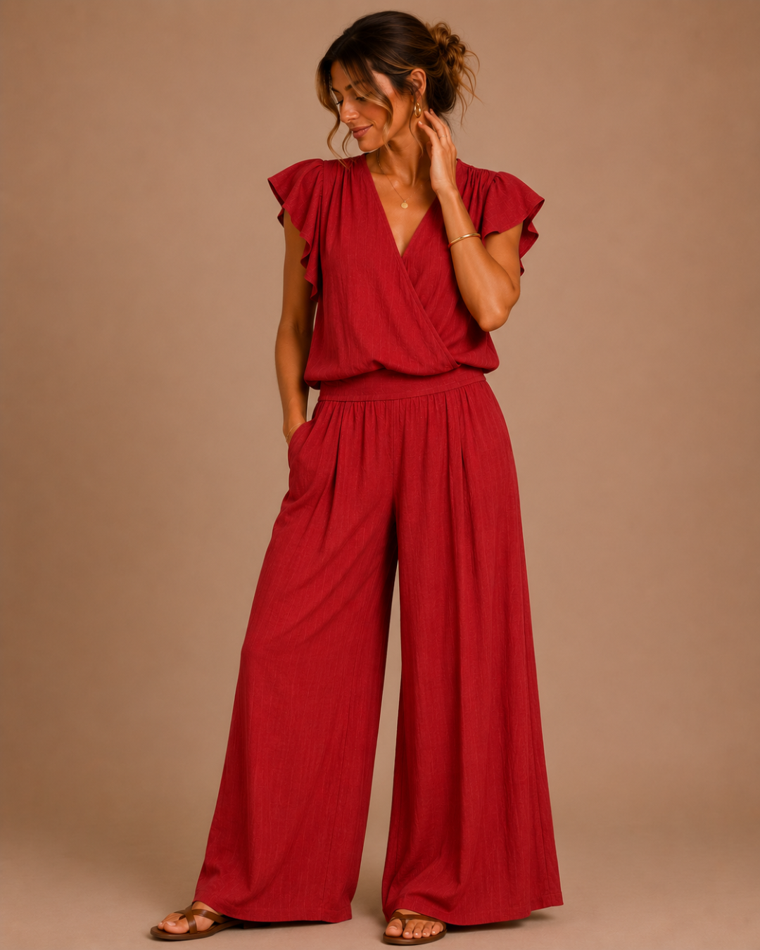 Ensemble fluide effet lin