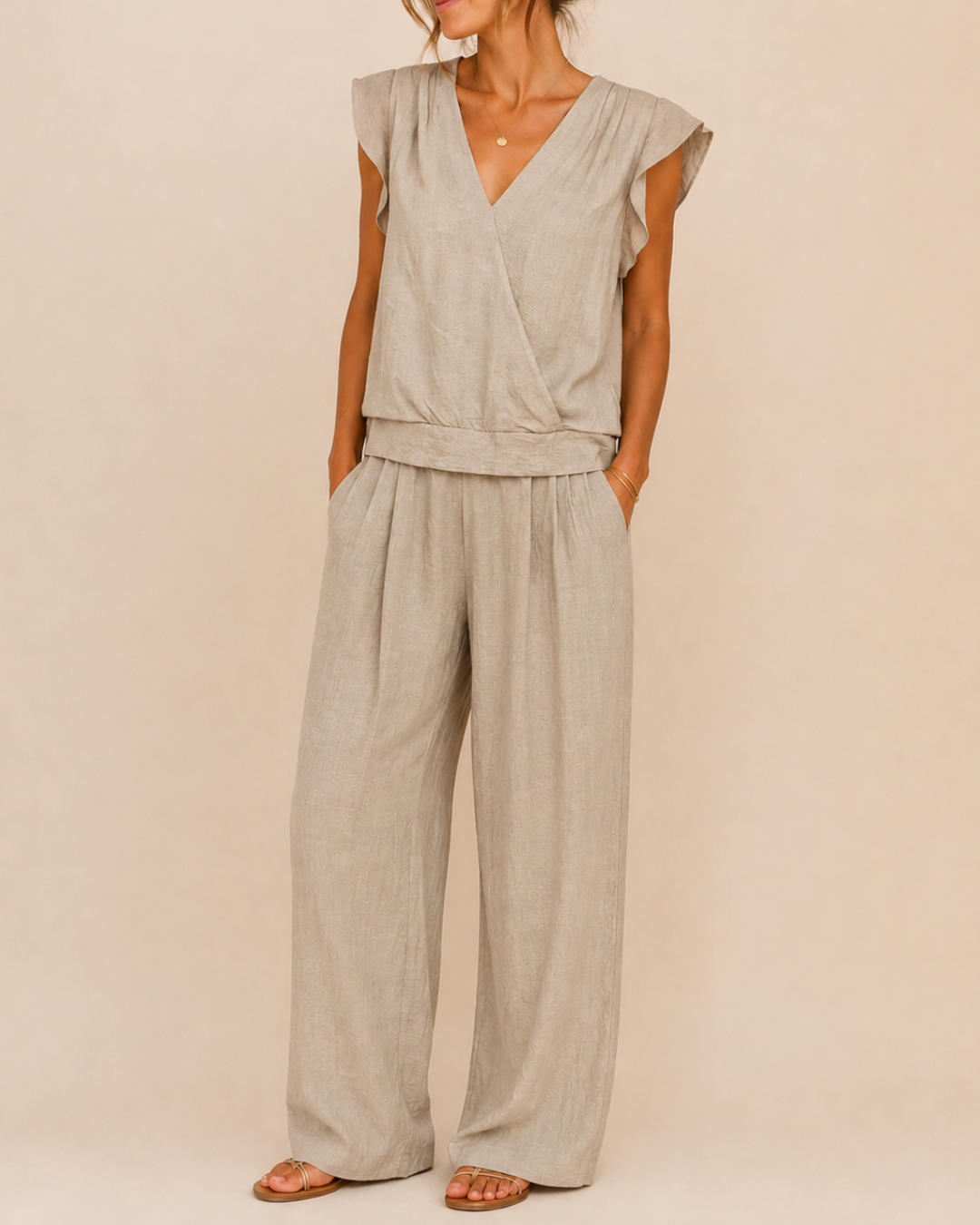 Ensemble fluide effet lin