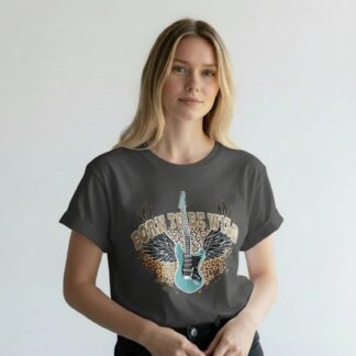 t-shirt manches courtes à imprimés gris anthracite