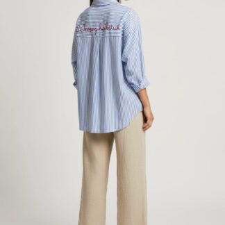 Chemise rayée St Tropez bleue dos