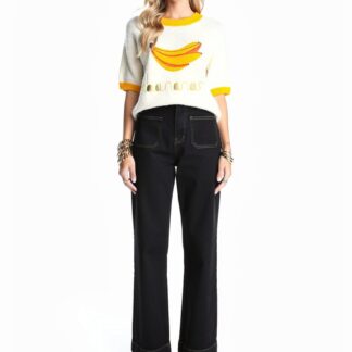 Pull manches courtes banane