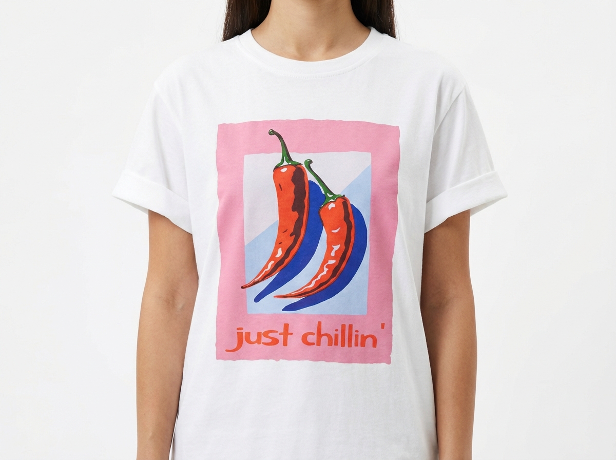 T-shirt piment blanc